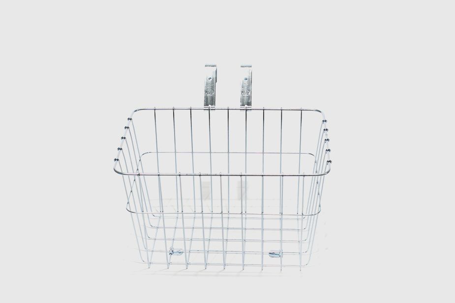 WALD - Front Grocery Basket #135 - Silver plated (14.5 x 9.5 x 9 inches)